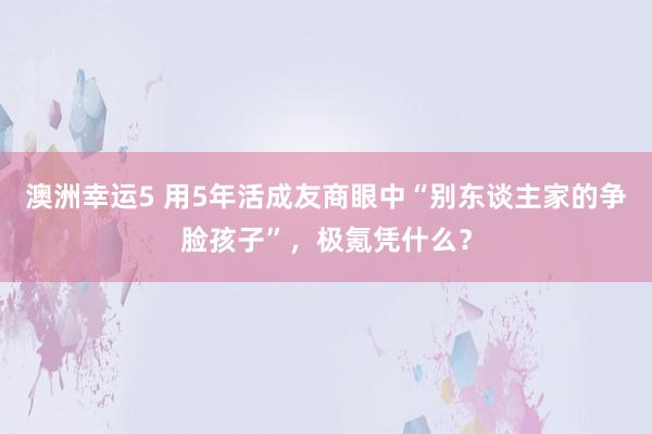 澳洲幸运5 用5年活成友商眼中“别东谈主家的争脸孩子”，极氪凭什么？