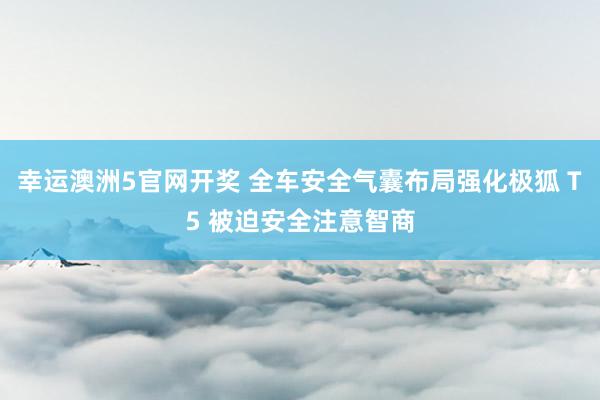 幸运澳洲5官网开奖 全车安全气囊布局强化极狐 T5 被迫安全注意智商