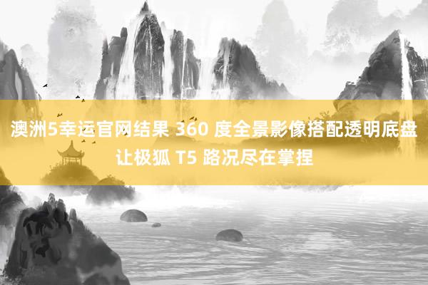 澳洲5幸运官网结果 360 度全景影像搭配透明底盘让极狐 T5 路况尽在掌捏