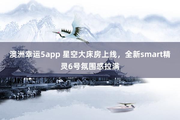 澳洲幸运5app 星空大床房上线，全新smart精灵6号氛围感拉满